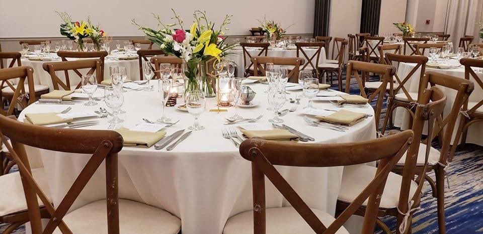 GabroEvents's tweet image. These picture are about relaxing farm style crossback chairs. They look great in many settings, like relaxing outdoors to formal indoors. Our chairs are traditional light brown and come with a burlap pads included. GabroEventServices.com