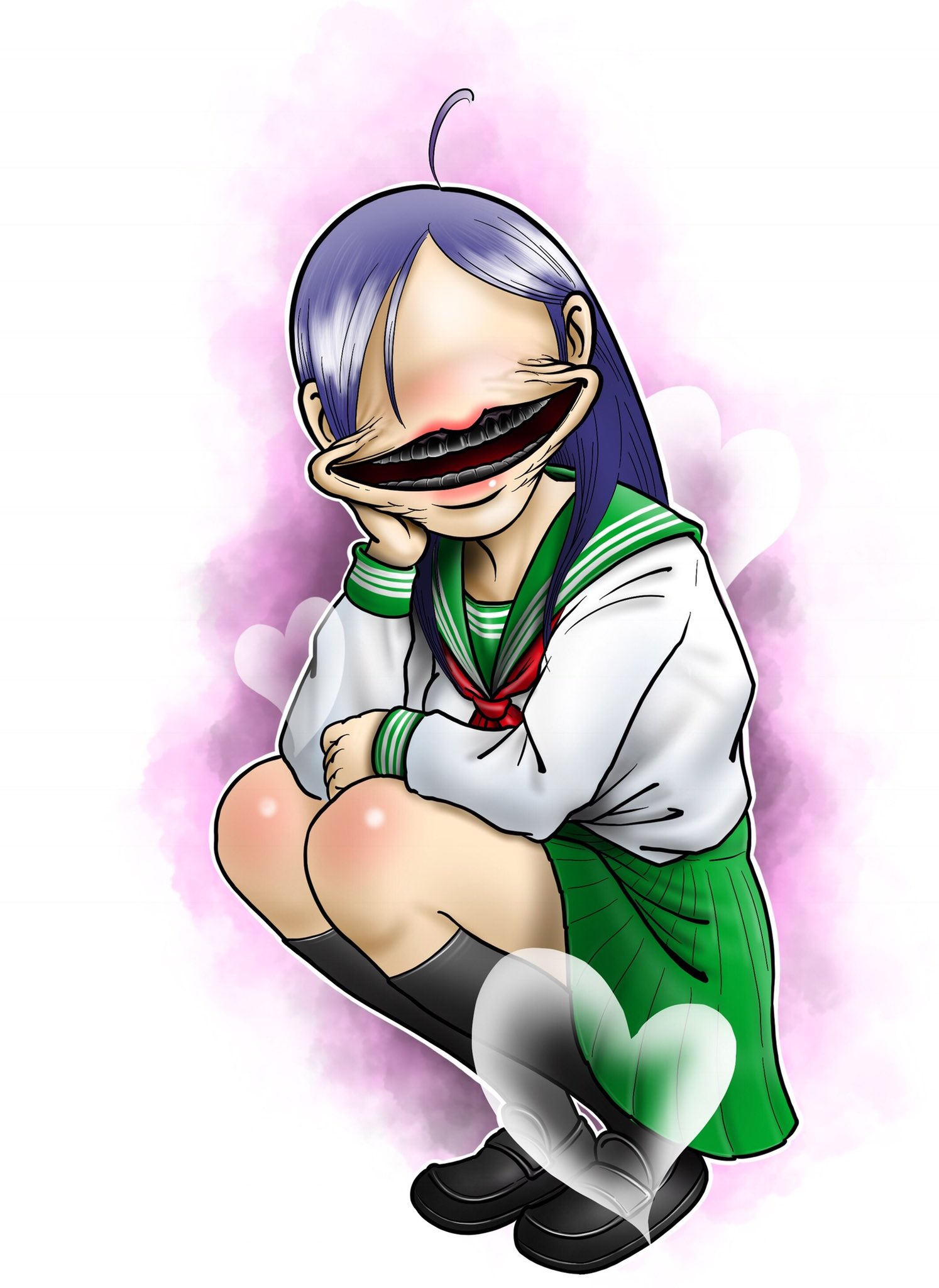 Kashu Horishin 加州彫心 モダンお歯黒べったり 妖怪 お歯黒べったり デザイン アート イラスト デジタルイラスト Yokai Art Design Digitalart Artist Artistontwitter T Co E6bqn99ngw Twitter