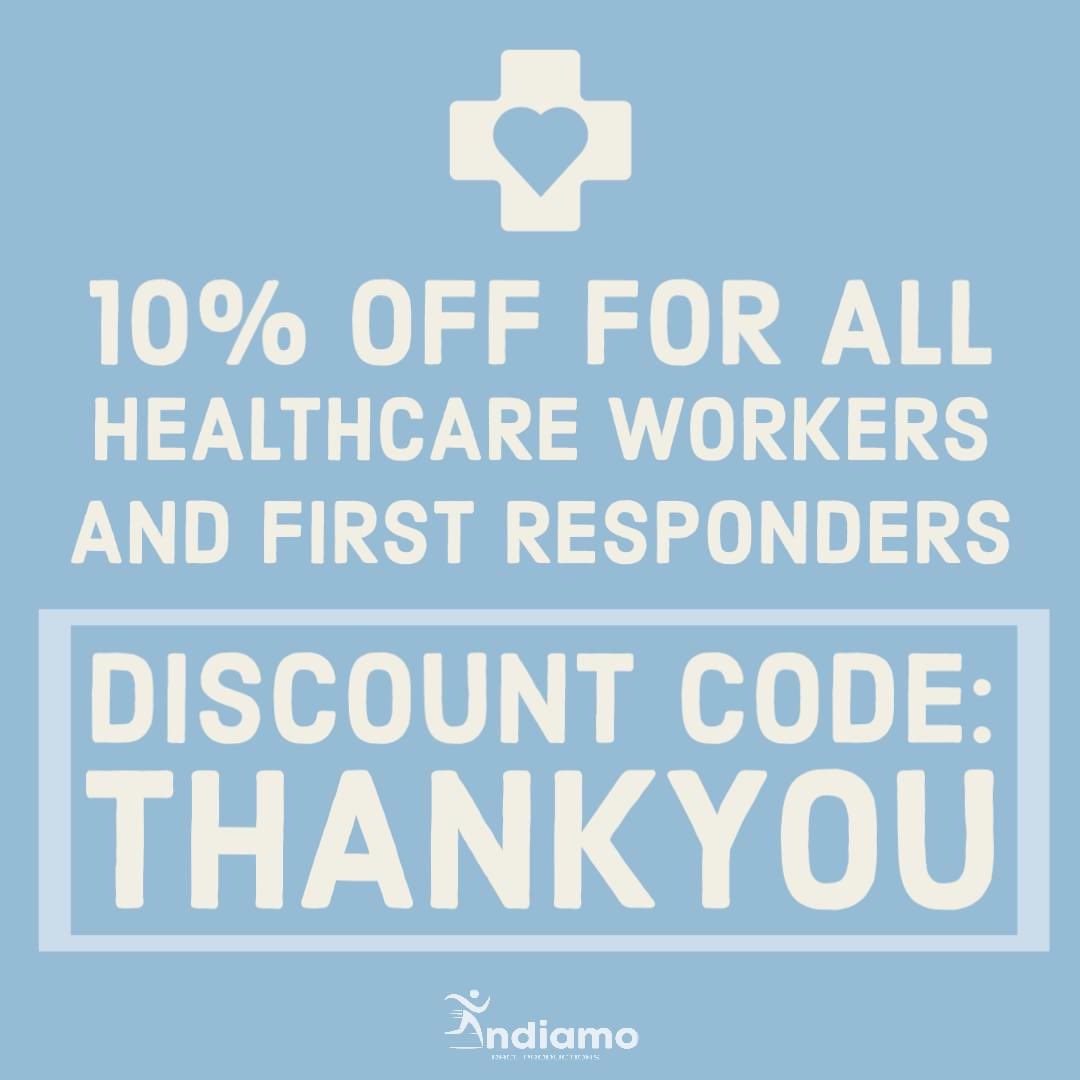 We would like to offer healthcare workers and first responders a discount to show our appreciation for your dedication and hard work during the COVID-19 pandemic. Thank you 🙏🏼 💙

Use the code: THANKYOU when you register for any of our virtual events andiamorp.com