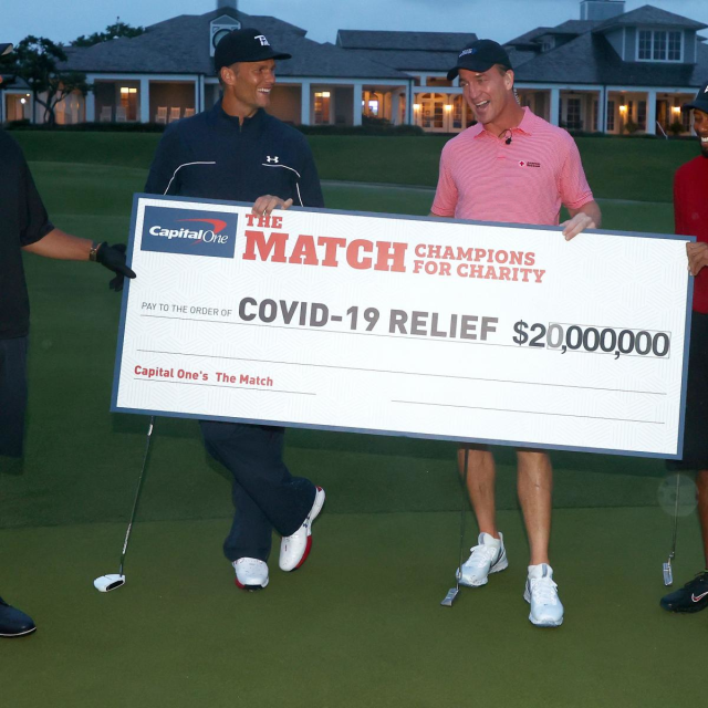 anniedv's tweet photo. I am not a golf fan, but LOVED #CapitalOnesTheMatch - maybe I miss sports! Great to see contributions were made 2 organizations working across multiple areas of need including American Red Cross, Direct Relief, Save Small Business and the All In Challenge. https://t.co/nEmPTvF21G https://t.co/7MJfWIpFfz