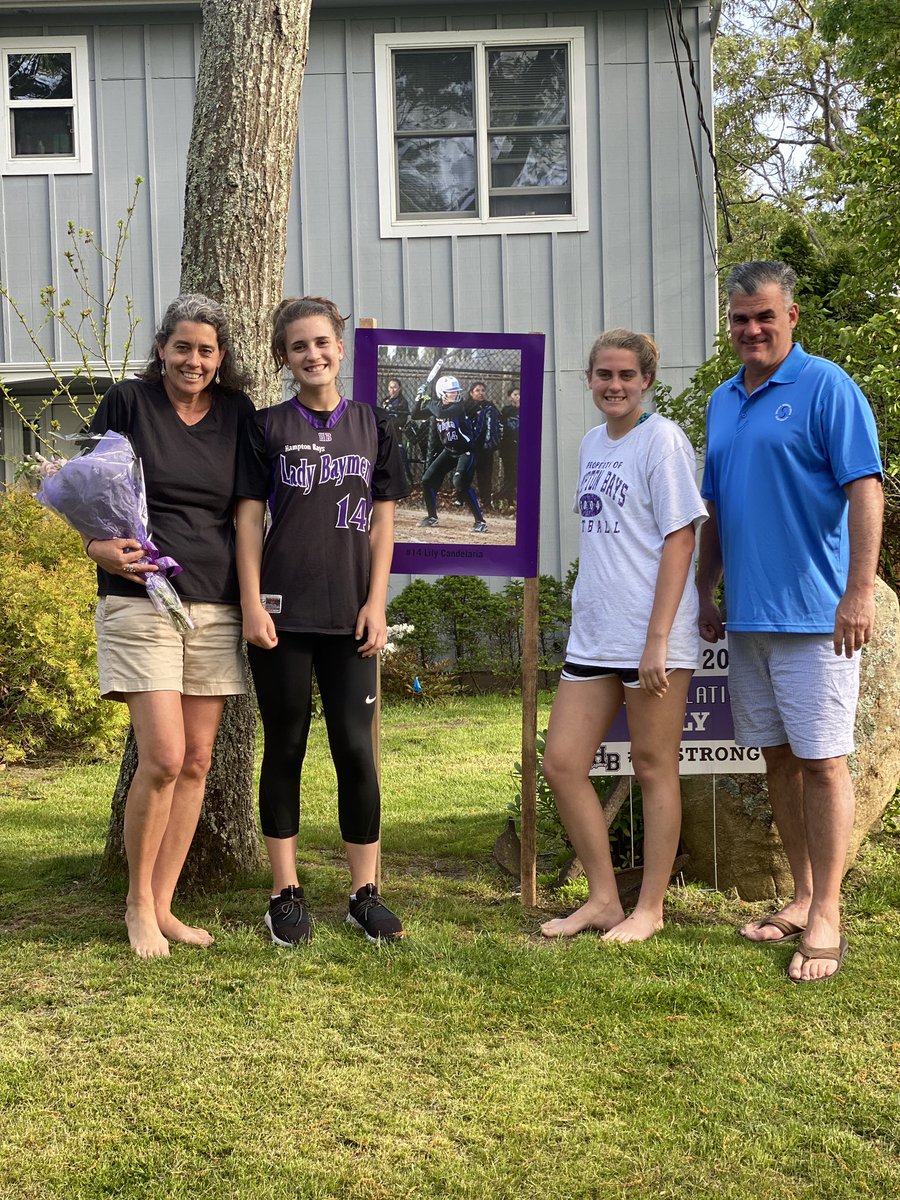 RDoulosHB's tweet photo. Our softball season may have been lost but our seniors will not be forgotten. Thank you Lily, Pam and Becca for your years of dedication. @MrsRenalds @HBboostersclub https://t.co/UJa1cZVT6Q