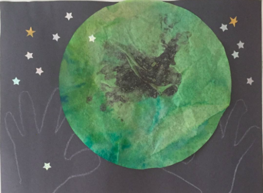 PatriciaMGN's tweet photo. In prek3 we say that "God has the whole world in his hands". We are all in this together #CCApray #CCAmakes https://t.co/UFY1OJvEc3