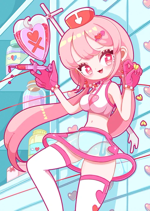 #1日何枚か #創作
錠剤?お注射?それとも… 