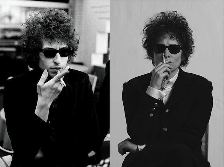 i’m not there (2007)celine by hedi slimane (2018-)despite my distaste towards new celine, i’m not there has a rockstar quality with sophistication—something saint laurent lacked with its loud prints & 21st century silhouettes. a black suit+sunglasses is a new celine signature.