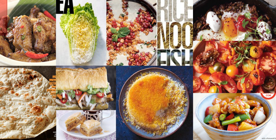 collage of cookbook covers