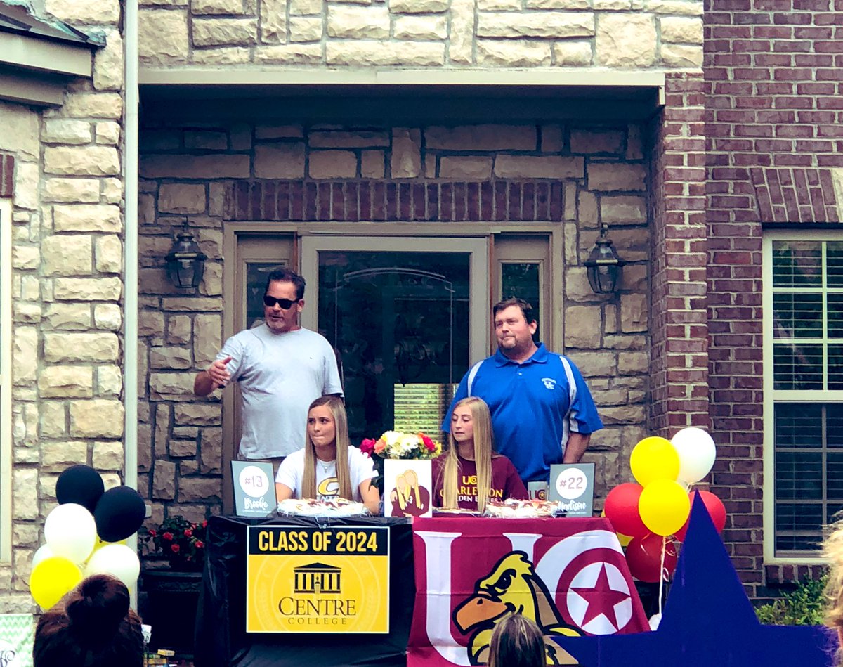 Congrats to Madison Jackson and Brooke Palmer for signing their LOI’s to continue their academic and athletic careers. 
🏐Madison—University of Charleston 
🏐Brooke—Centre College 
@MrMills_TC <a href="/TCHS_VBALL/">Tates Creek Volleyball</a> 
#AnchorDown 🏐🏐🏐🏐