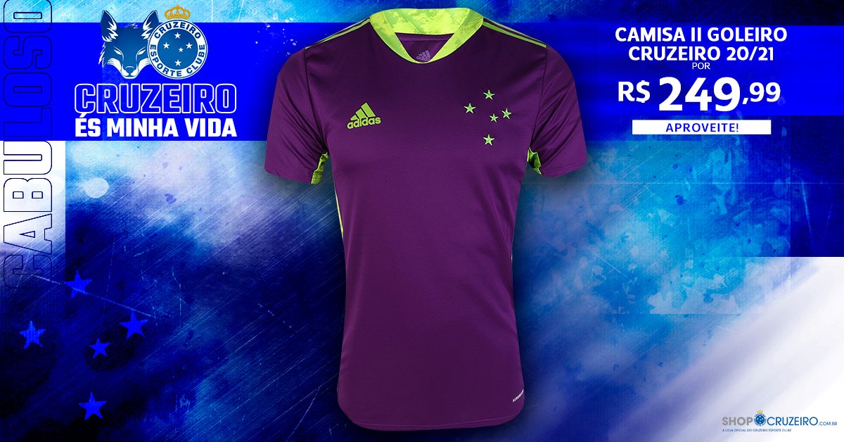 camisa goleiro adidas cruzeiro
