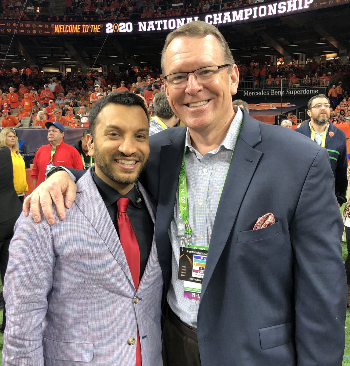 @adamamin @espn In March of 2018, @adamamin and I had already become good friends, and then we both lost our fathers in the span of 72 hours. We leaned on each other then, and still do now. Go get ‘em my man! It’s what our Dad’s would want...