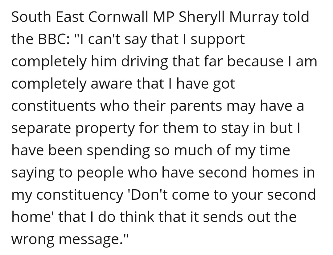 Sheryl Murray MP for SE Cornwall another proponent of  #comebacklater probably the strongest speaking to the BBC but still...