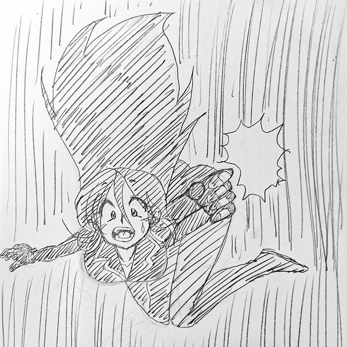 今日のお昼のお絵描き
アドリブで変なポーズ
描こうと思ったら
こんなんなりましたw 