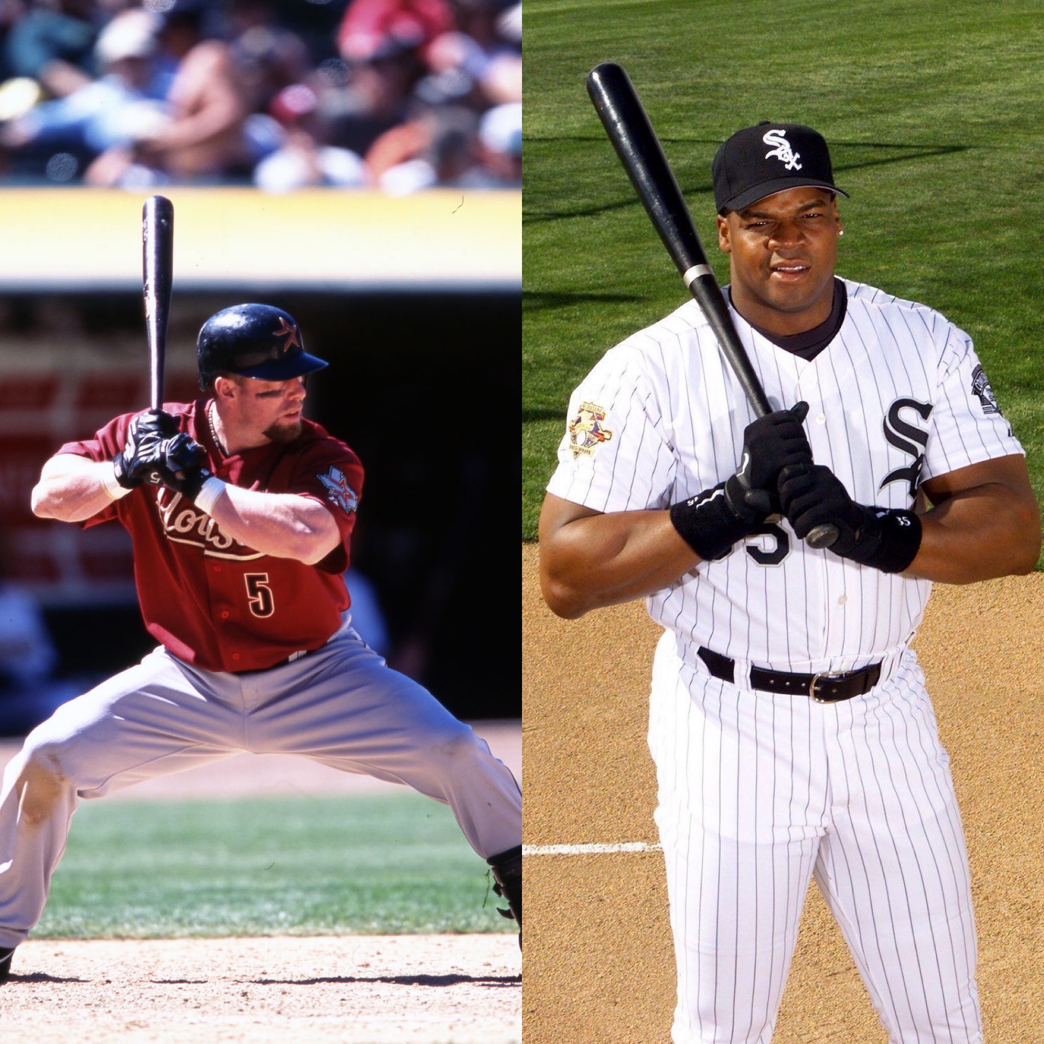 Happy Birthday to 2 of the best hitters of all time, Frank Thomas and Jeff Bagwell! 