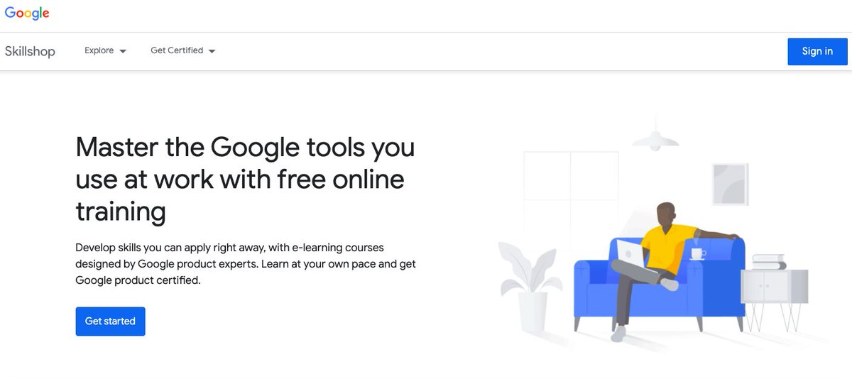 Now, digital marketing is vast. For Google Ads, Shopping, Youtube Ads, you can join this Skillshop by Google. Again, it's free. You can even get a certification.  https://skillshop.withgoogle.com/ 