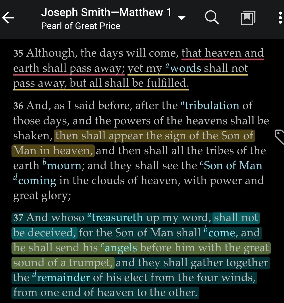 Read the 2nd half of that amazing passage in the Pearl of Great Price known as the JST Matthew. God's plagues will come with terror in the sky and death from the Heavenly Hosts [from planets]. It will be literal catastrophe, enough that men will die of fright.This is coming.