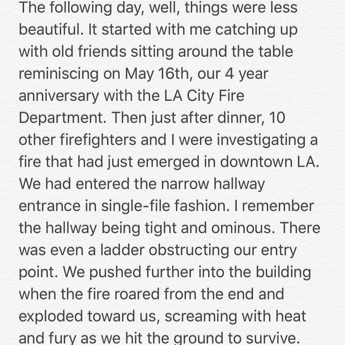 esotouric's tweet photo. Take your time for this. Such a beautiful smile and spirit. RT @natbrunell: A powerful account from inside the #BoydFire Explosion by firefighter @ atom_photobomb #lafd @LAFD @LAFDtalk... (thread) https://t.co/JZMFEj3J99