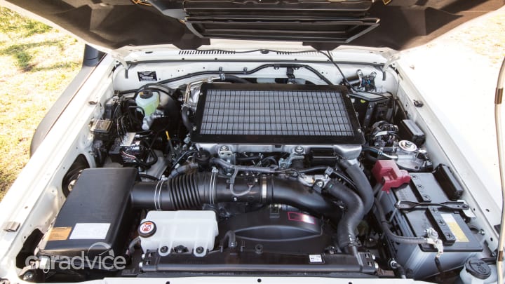 Toyota’s Land Cruiser has only one choice of engine and gearbox, which has been around since 2007: a mighty 4.5-litre turbocharged diesel V8, which makes a not-so-mighty 202hp at 3400rpm and 430Nm at 1200–3200rpm.