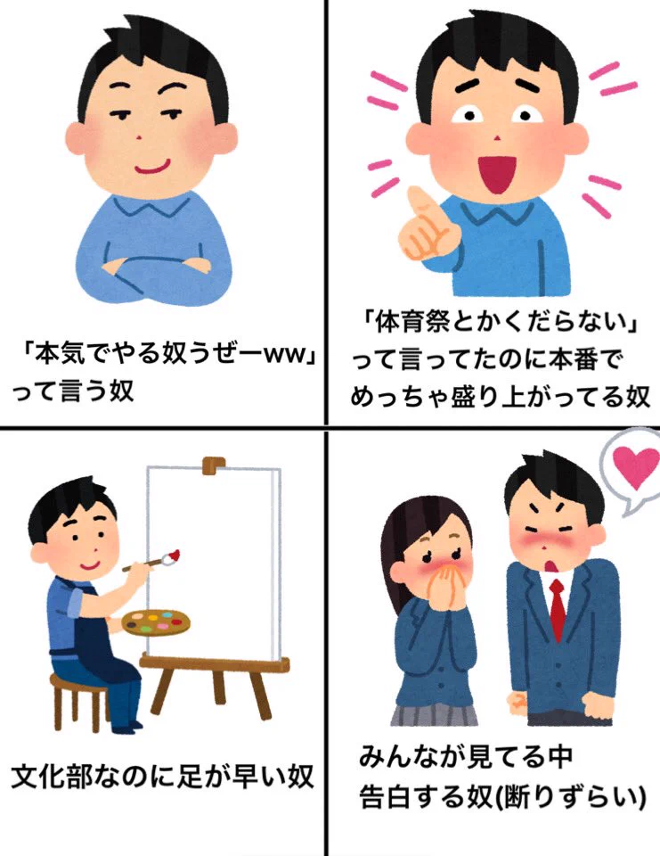 毎年よく見る光景？体育祭の時にいる奴まとめwww