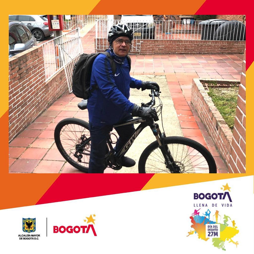 escobarivand's tweet image. Me uno al DÍA DEL DESAFÍO 27M del IDRD. 22 k diarios en bici yendo a mi consultorio y retornando a casa. #BogotaLlenaDeVida