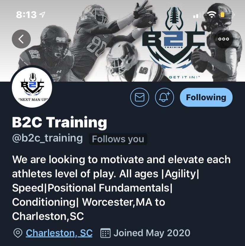 mark.adamsss (@mark_adamsss) on Twitter photo Go give <a href="/b2c_training/">B2C Training “Perfect Ya Craft”</a> a follow to see the future of football in the low country come up. #nextmanup Go give <a href="/b2c_training/">B2C Training “Perfect Ya Craft”</a> a follow to see the future of football in the low country come up. #nextmanup