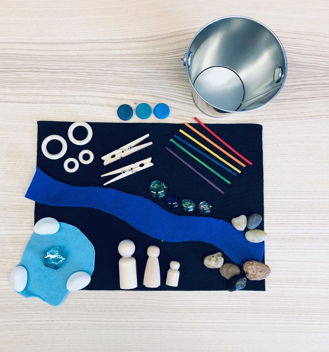 lcwaugh's tweet image. Mrs. Corazza and I put together individual story workshop tins - each kid will get their own to use for their days at school in June #story37 #StoryStudio #CovidTeaching