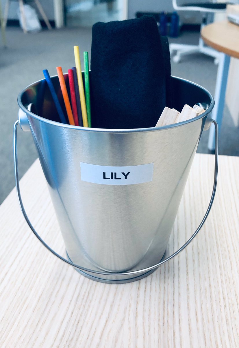 lcwaugh's tweet image. Mrs. Corazza and I put together individual story workshop tins - each kid will get their own to use for their days at school in June #story37 #StoryStudio #CovidTeaching
