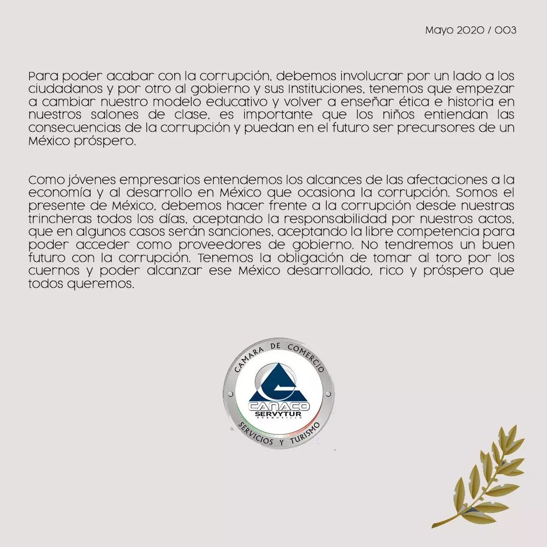 #RevistaFAS✨ edición 003 presenta: 

Jóvenes empresarios VS. la Corrupción 🔎
(El perro y las croquetas)

Autor: Eduardo Lemmen Meyer Baranzini, Presidente de Jóvenes CANACO - SERVYTUR Hermosillo

 #SonoraLibreDeCorrupción #SomosFAS