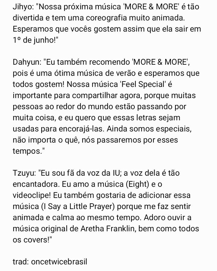 Tradução de Feel Special Twice