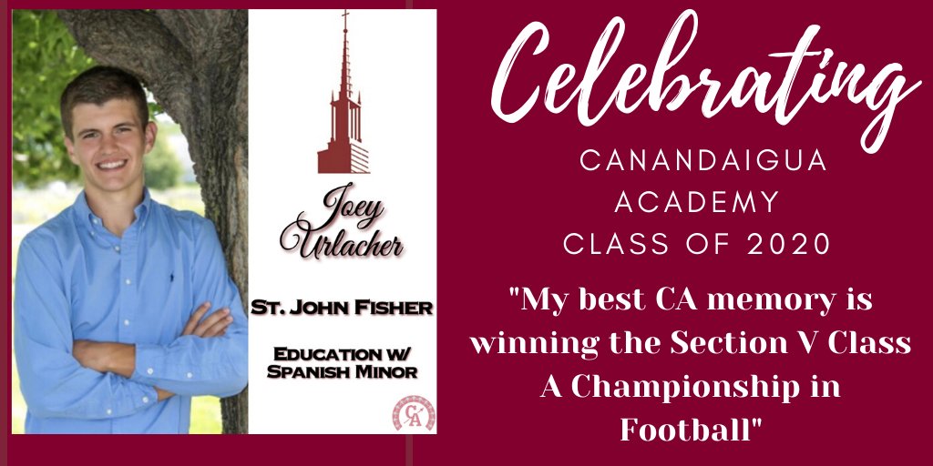 CA Class of 2020 Senior Highlight:  Joey Urlacher #onebravesfamily #AlwaysABrave #canandaiguaproud