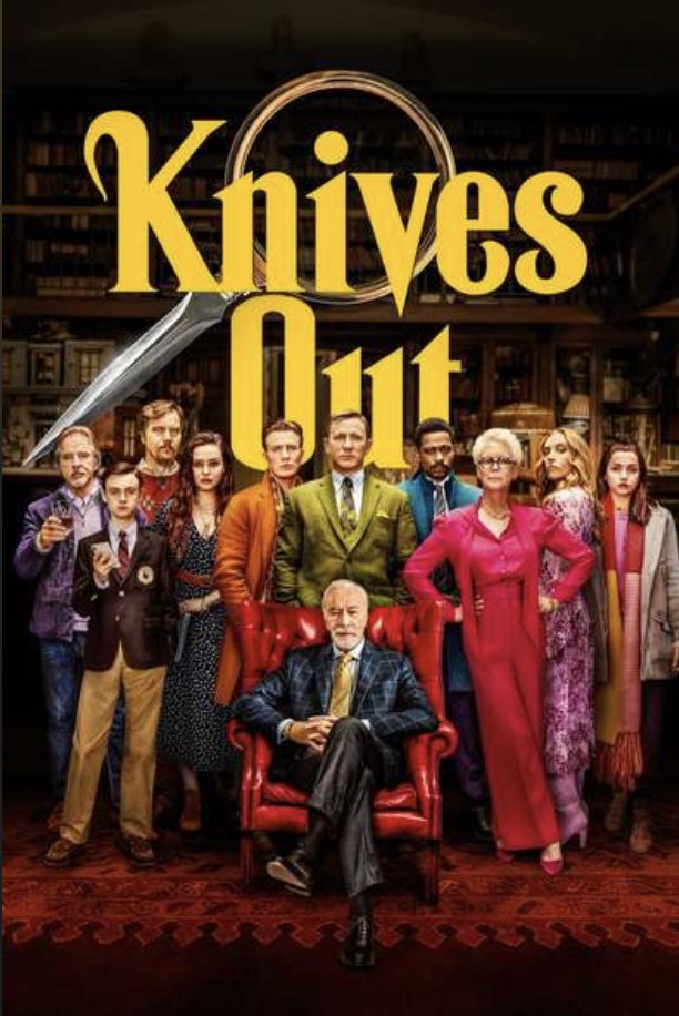Everyone I know enjoyed Knives Out, directed by Rian Johnson. Indeed, it is a fun whodunnit, filled with gags and mistery. A charming sweater movie, if you will. But there is something very weird about it. Let me begin (1/n)