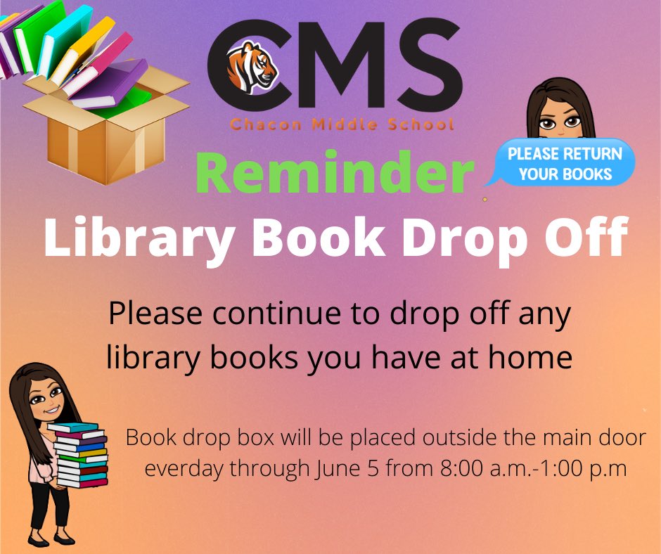 One last push to get all of our CMS library books back! <a href="/MercedesSchools/">MercedesSchools</a>