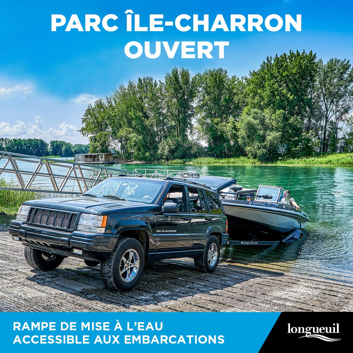 OptionLongueuil's tweet photo. #Longueuil - @VilleLongueuil 💧⚓ La rampe de mise à l’eau pour les embarcations des plaisanciers est maintenant accessible à partir du parc de l’Île-Charron. 🚗 À noter que la tarification en vigueur est la même que l’an passé pour le stationnement. https://t.co/R8c8LCywsl