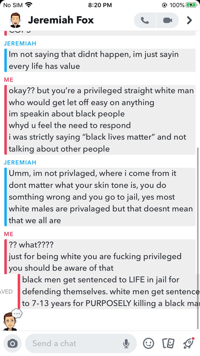 a thread of a fucking white, heterosexual man arguing with me about white privileged and black lives matter: #GeorgeFloyd  #BlackLivesMatter    #JusticeForGeorge