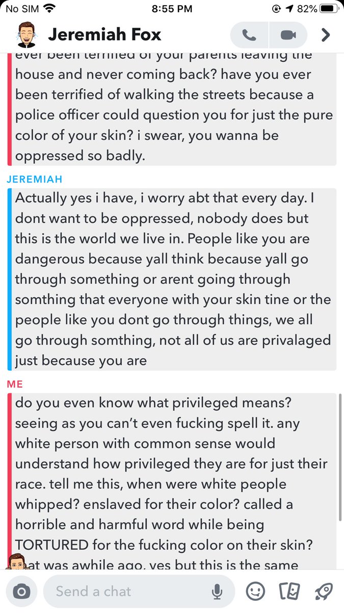 a thread of a fucking white, heterosexual man arguing with me about white privileged and black lives matter: #GeorgeFloyd  #BlackLivesMatter    #JusticeForGeorge