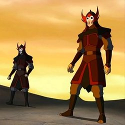 the fire nation soldier armor is reminiscent of armor from the song and tang dynasties. their helmets are similar to samurai helms as well, to inspire fear in their opponents