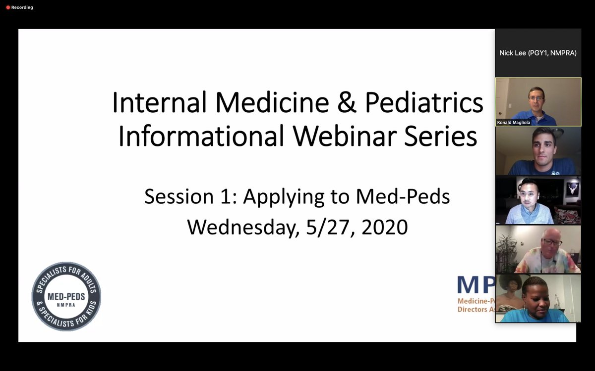  #askMedPeds w/  @nmpra,  #MPPDA, &  #AAP is BUMPING with over 200 people! Tune in w/ us for some wholesome  #MedPeds information for upomcing applicants.Great to see  @maxabillioncruz,  @MedPedsMike, Dr Doolittle, et al. all on the call!1/