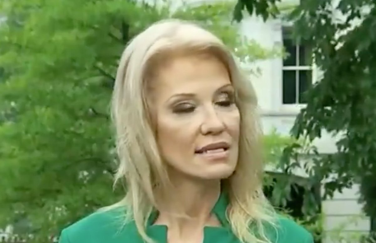 12/ Another extended eyelid closure (and degreased eye contact) at 0:13 as Ms. Conway says, "consequential". Whenever there's decreased eye contact, always ask yourself, "Why?". In this case, it is but one of many manifestations of Ms. Conway's deception/insincerity.