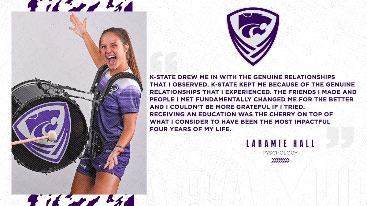 KStateSOC's tweet photo. “The friends I made and the people I met fundamentally changed me for the better and I couldn’t be more grateful if I tried.” 

#KStateSOC x @larr_hall https://t.co/TuINlL5vqw