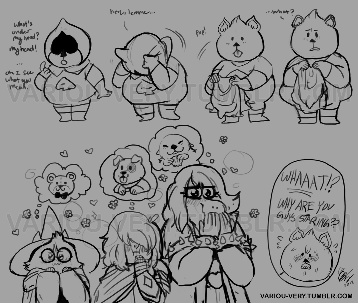 uhhh i drew this wario and it got reposted to death and im still slightly salty bc i never signed it (this also kickstarted me watermarking art i post).  i also got a bit of attention from deltarune for the hc that lancer and the king are pupy https://t.co/npvCuN6sW9 