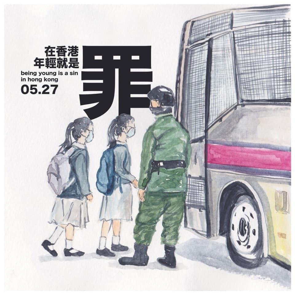 'Being young is a sin in  #HK.' Police say 360 arrests yesterday (as of 9:30pm last night). The vast majority of arrestees were young people. Important to recognize that HK is in the midst of a full-scale crackdown even before the impending 'national security' laws are enacted.