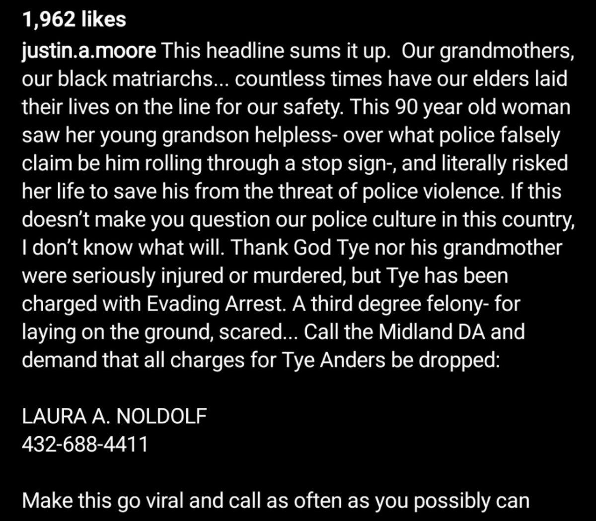 He got charged w/ a felony "Evading arrest" for laying on the ground, scared of being shot! His lawyer posted details

Phone # of the DA who pressed the charges

MAKE 👏🏽THE👏🏾 CALLS👏🏿!

WHY WE KNEEL!

(Also if u don't know a Muslim or have a friend tht is, u do now. Follow 🤝🏽)
