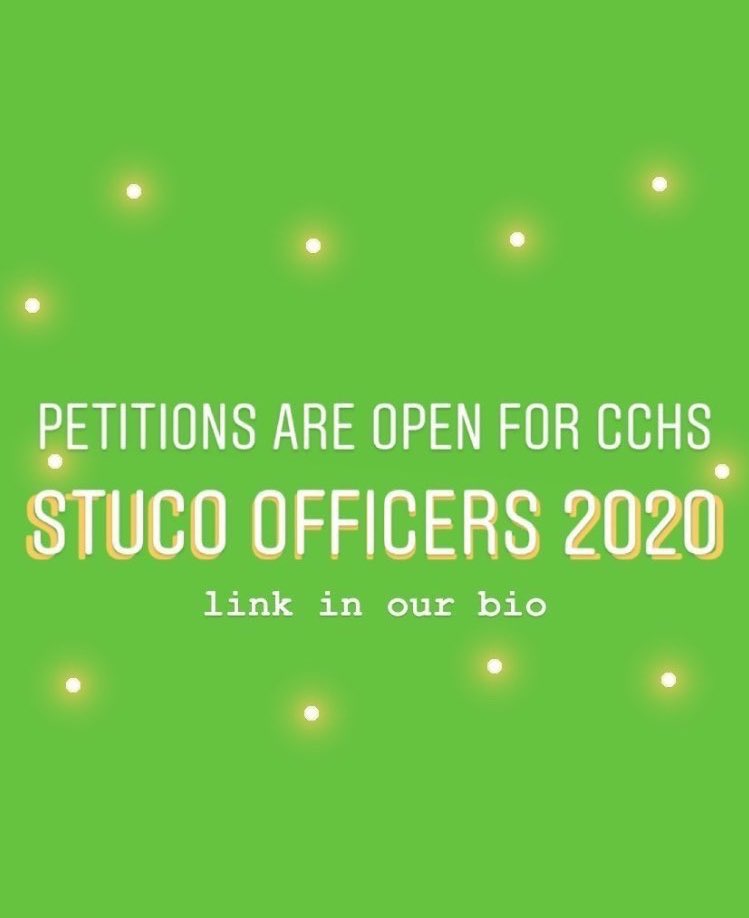 Join student council! Petitions are now available for the 2020-2021 school year. You can access the Google Form below OR you can fill out a physical form in the admin office at the high school. Petitions are due no later than NOON ON MONDAY JUNE 1st. 
docs.google.com/forms/d/e/1FAI…