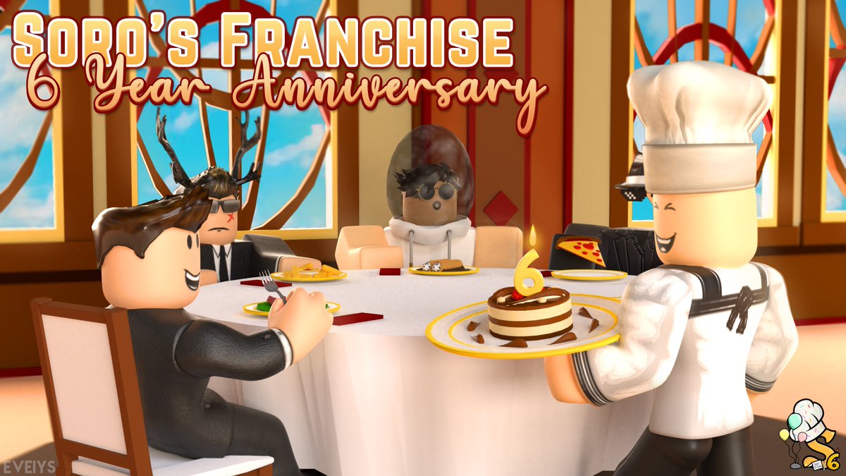 Soro S Restaurant On Twitter Soro S 6 Year Anniversary Thumbnail Created By Eveiys - code for soros roblox