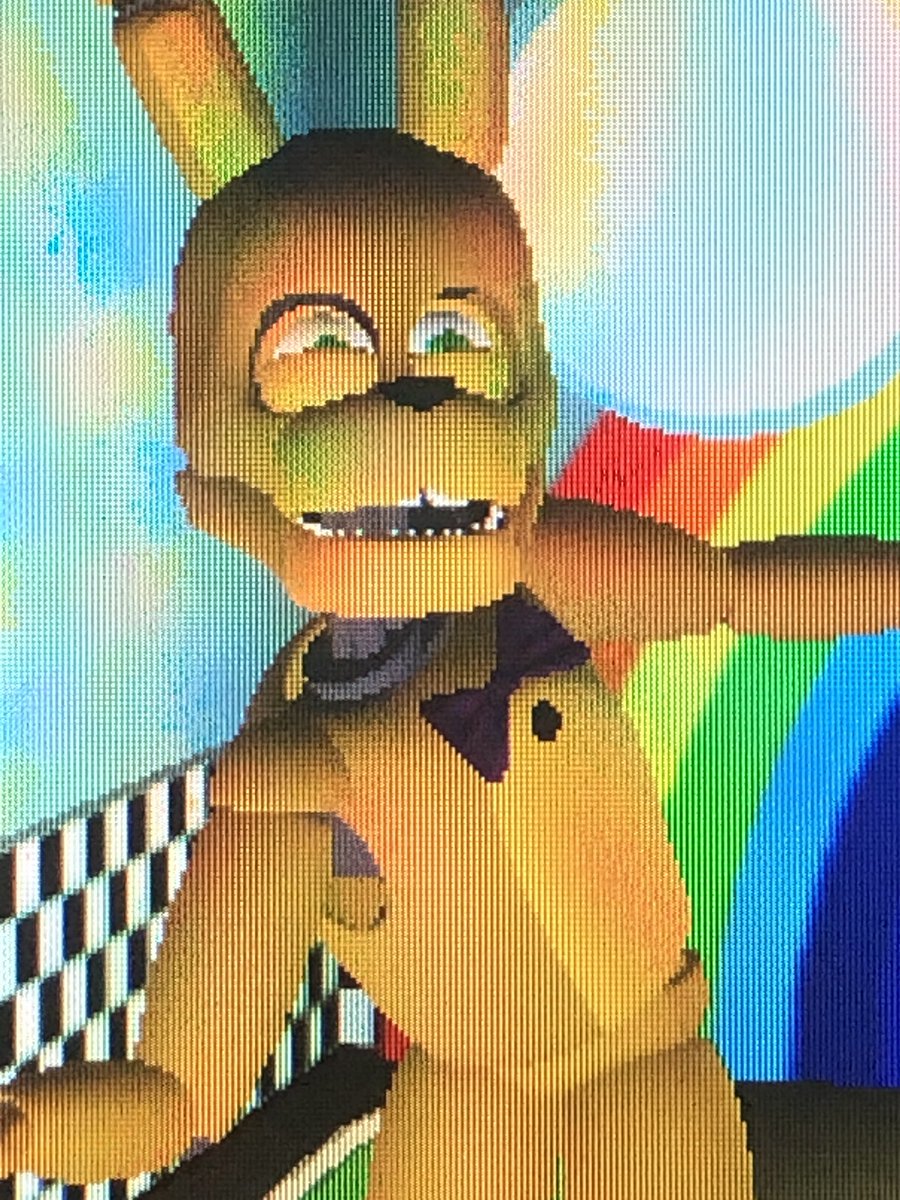 vannybreadpizza's tweet photo. Springbonnie: What is she on? #fnaf #springbonnie #fmr #roblox https://t.co/DHMJWPY4Iq