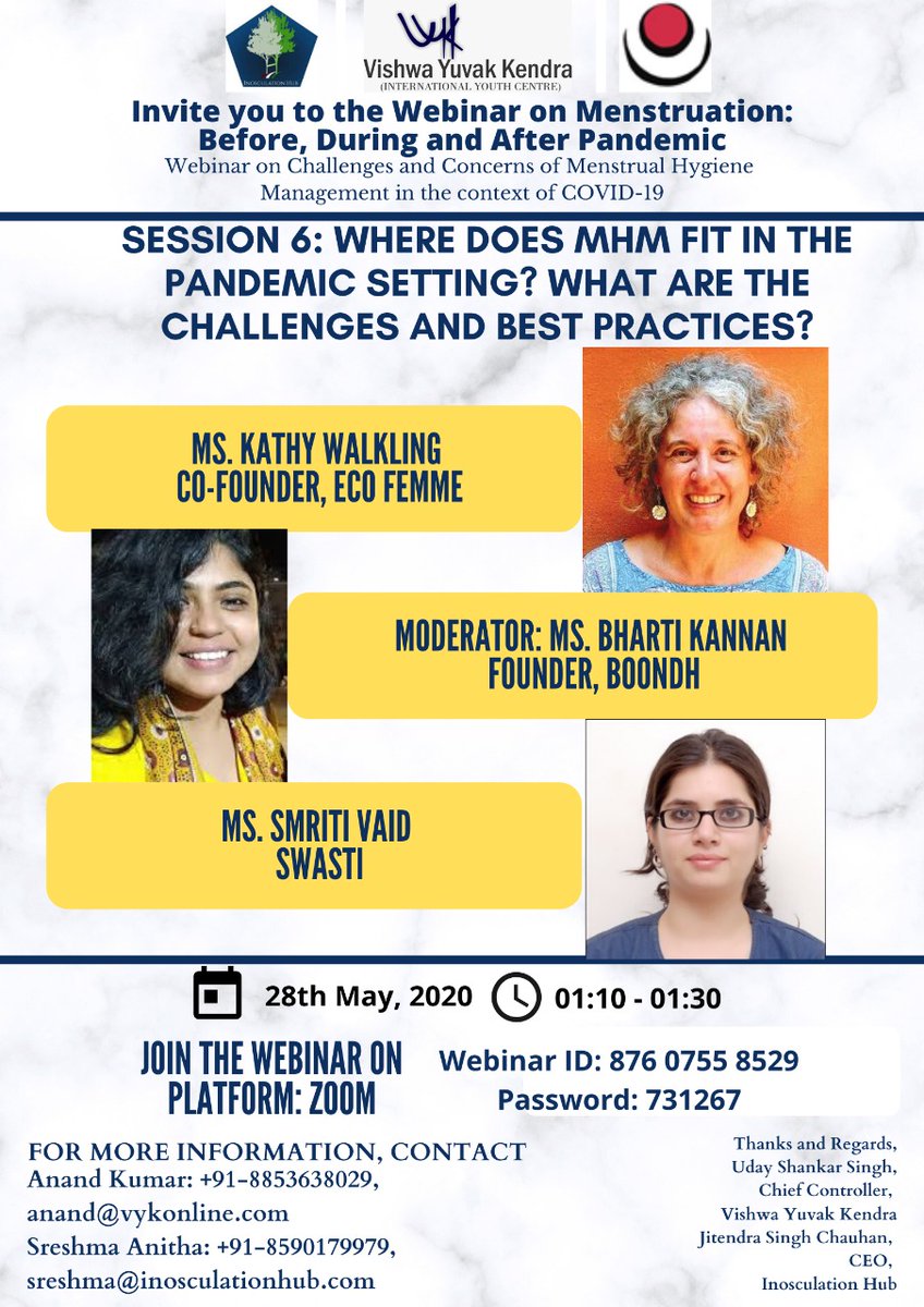 boondhcup's tweet photo. Join us today with @ecofemme_india and Swastj , for a webinar on #MHDay2020 hosted by @InosculationHub https://t.co/7drgM2H1k2