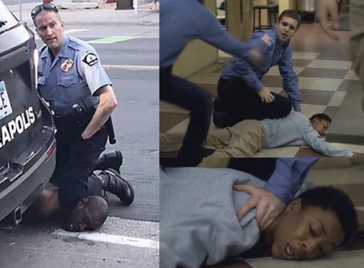 “please I can’t breathe... everything hurts”- george floyd 
“it hurts. get the fuck off of me man”- poussey washington 
I remember watching this episode of OITNB for the first time and feeling heartbroken and shocked. George Floyd wasn’t a character in a Netflix Original.