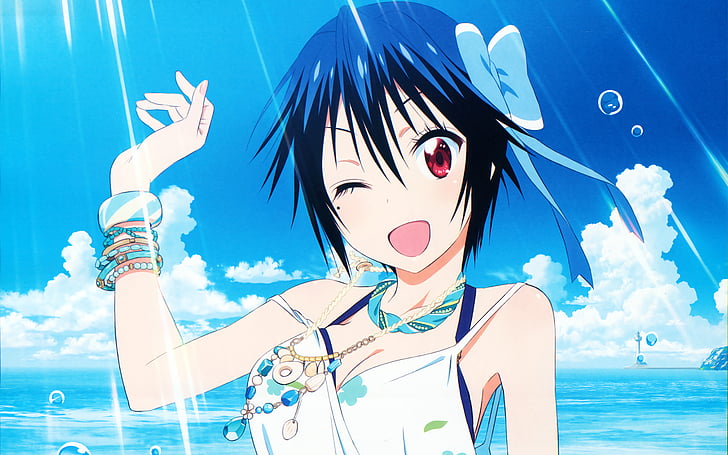 9. Seishiro Tsugumi from Nisekoi is another “girl dresses as guy” character, but her violent protectiveness really makes her inner girliness stand out. There’s a reason her chest is the largest, the inner femininity in her heart is yearning to burst free from her boyish exterior.