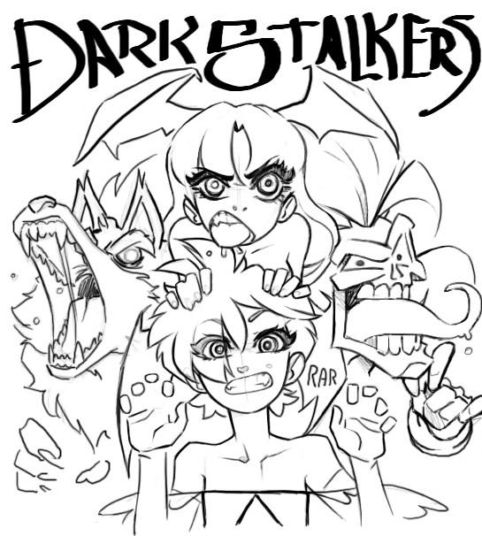 #DarkStalkers doodles 
