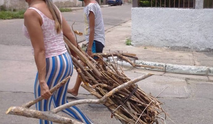 AnaVasq56849311's tweet photo. #NoEsNormal Que nuestras Amas de casas salgan al monte a buscar leña para cocinar por la ausencia de gas doméstico #ElRegimenEsCulpable https://t.co/xYaXkRMBnI