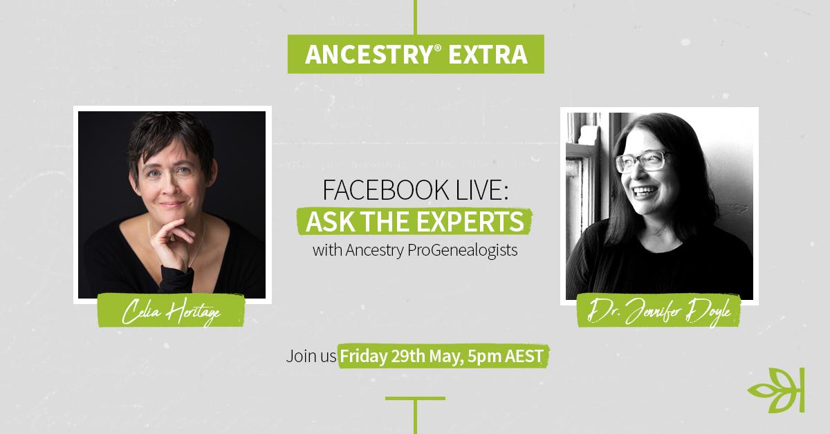 This week we're live with the Ancestry ProGenealogist® team, who will be tackling your hard questions. See you on Friday at 5pm AEST - tap the 'star' button on our scheduled post here to get a reminder: ancstry.me/2zsOaKM