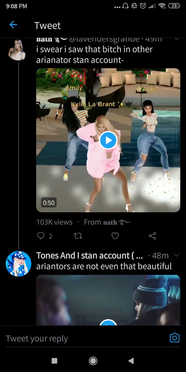 i was arguing with them and gianna (@/imabadchild) one of the trolls quoted her pinned tweet, claiming to be the girl in the pics, at first i thought i have seen it before so i confronted her.