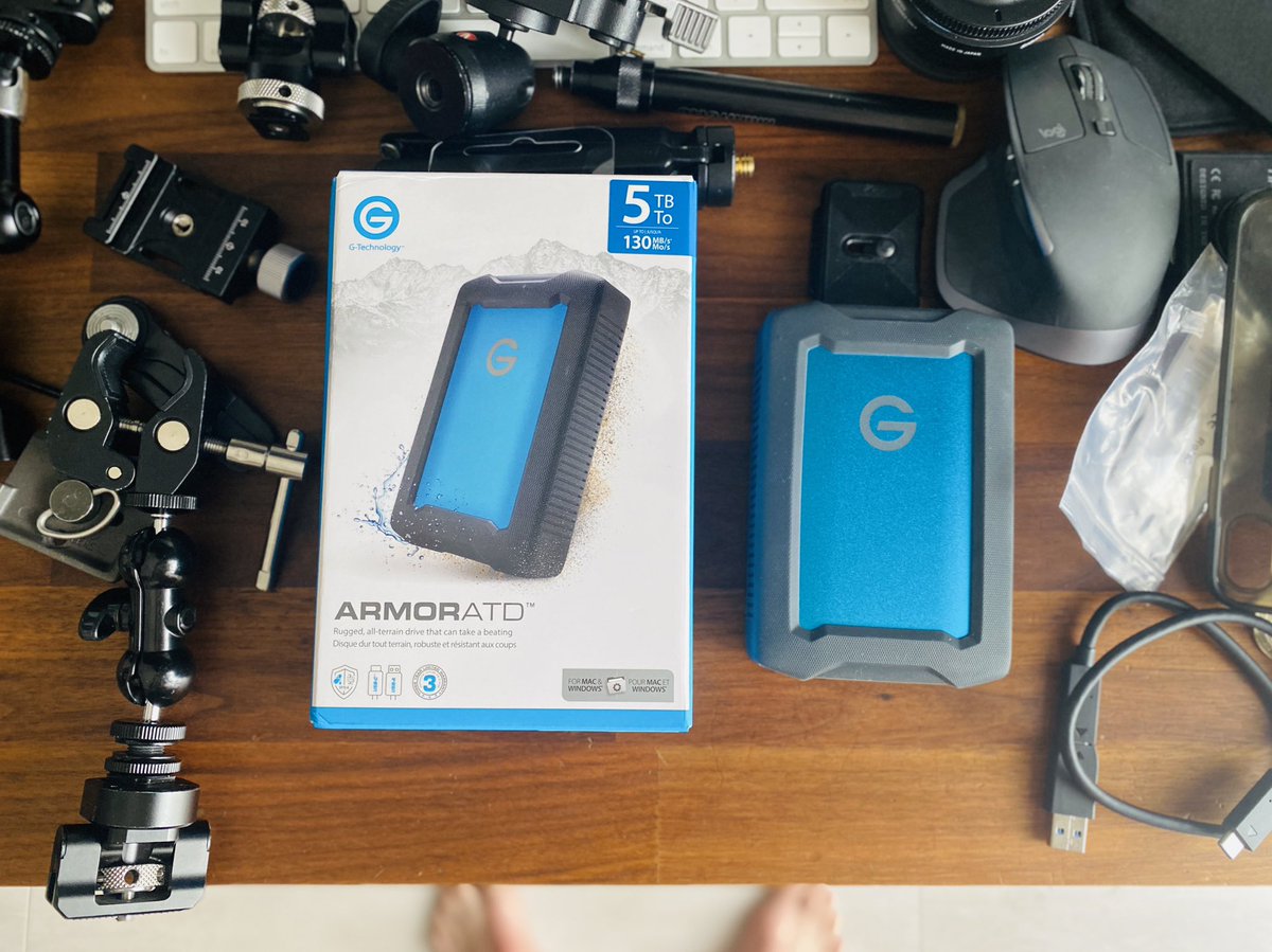 sumitaryo's tweet image. My New gear…✨

🇺🇸から届いた
G technologyの5TB HDD

ビジュアルがとても良き。

#gtechnology